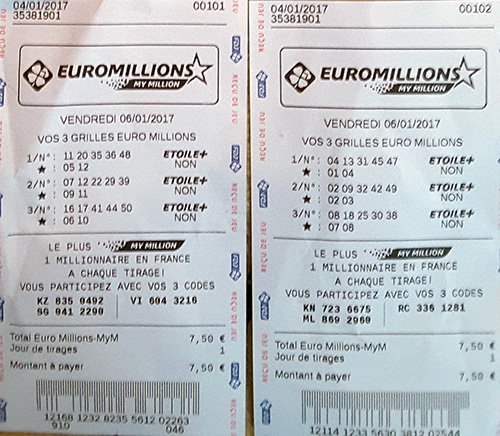 Tirage Euro Millions Vendredi 6 Janvier 2017